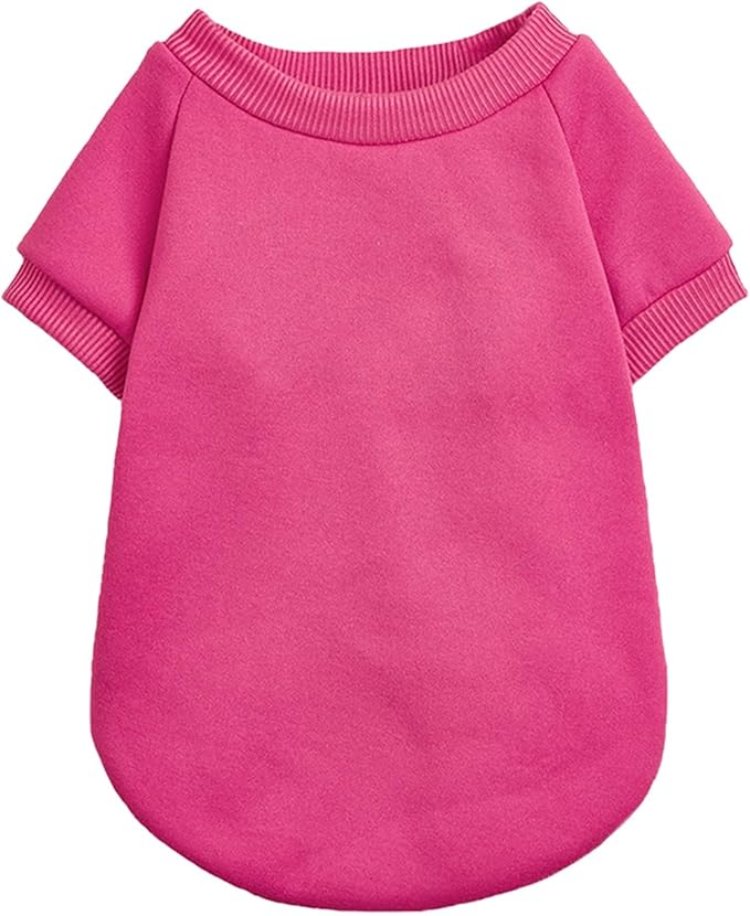 Puppy Sweater for Small Dogs Clothes Warm Winter Cat Clothe Pet Sweatshirt Knitwear Doggie Kitten Clothing, Rose, X-Large