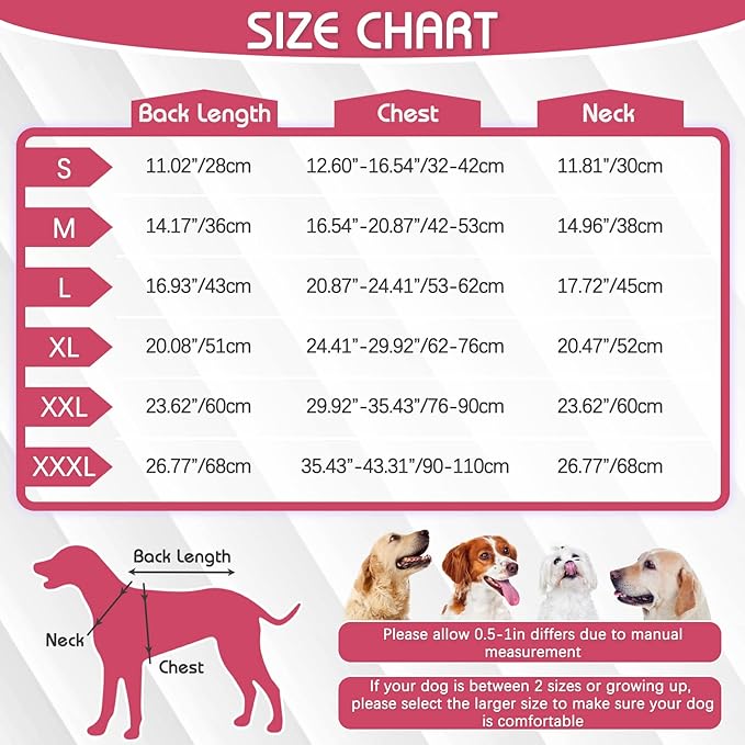 IDOMIK Dog Winter Coat, Reflective Waterproof Dog Jacket for Cold Weather, Warm Pet Coats for Small Medium Large Dogs, High Collar Doggy Fleece Snow Jacket, Winter Vest with Adjustable Buckle,3XL