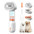Vacuum Dog Brush for Shedding, 4-in-1 Self Cleaning Slicker Brush for Dogs& Undercoat Rake for Dogs, Deshedding Grooming Tool, Anti-Static, Massage, Cleaning, Shedding & Combing All In One!