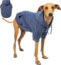 Tuff Pupper Dog Hoodie | Premium Quality 100% Organic Cotton | Ultra Soft Interior for Superior Comfort | Elastic Cuffs & Drawstring for Warmth | Stretch Fit Suitable for All Breeds (Blue, XS)