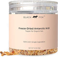 BLACK FOX Freeze-Dried Antarctic Krill Dog Treats | Cat Treats | Cat Food Topper | Dog Food Topper | 1.5 oz Single Ingredient, Raw, Healthy, All Natural, Human Grade, Omega-3 Fish Oil