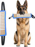 Clysoru Tug Toy for Dogs Squeaky Toy with 2 Strong Handles Lasting Training Equipment Puppy to Large Dog Interactive Toys of War Pull Indestructible Rope Pet Crinkle Teething (Blue)