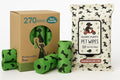 Pet Waste Bags and Wet Wipes Bundle, 270 Biodegradable Bags, 120 Aloe Vera Wipes