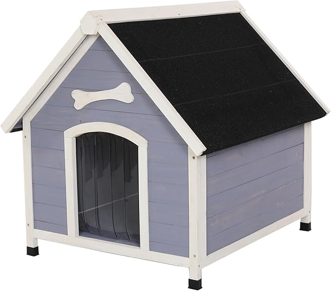 Solid Wood Dog House Comfortable Outdoor Shelter for Medium-Sized and Smaller Dog Sturdy, Durable and Easy to Clean,Can DIY,33.5’’D×30.7’’W×32.3’’H