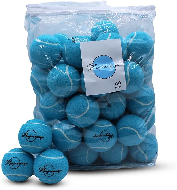Magicorange Tennis Balls, 60 Pack Advanced Training Tennis Balls Practice Ball, Pet Dog Playing Balls,Good for Beginner Training Ball