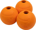Chew King Dog 2.5 Inch Bacon Flavor Rubber Balls 3 Pack Large Breeds