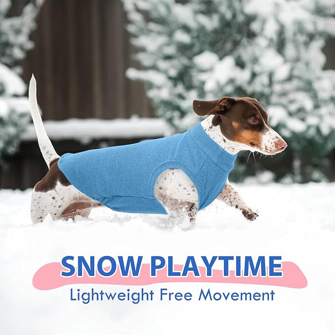 Dog Fleece Vest - Blue, XL - Sleeveless Lightweight Shirts | Warm and Stretchable Sweater for Dachshund Dogs,Sweatshirt Indoor Daily Wear,Small to Medum Dogs Clothes