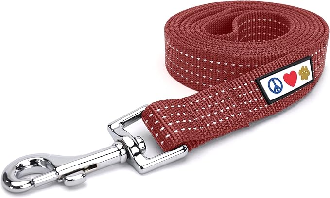 Pawtitas 6 FT Pet Puppy Leash Reflective Dog Leash Comfortable Handle Highly Reflective Threads Heavy Duty Dog Training Leash Available as a 6 ft Medium Dog Leash or 4 ft Dog Leash