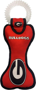 Pets First NCAA Georgia Bulldogs Dental Dog TUG Toy with Squeaker. Tough PET Toy for Healthy Fun, Teething & Cleaning Pets Teeth & Gum