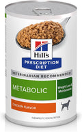 Hill's Prescription Diet Metabolic Weight Management Chicken Flavor Wet Dog Food, Veterinary Diet, 13 oz. Cans, 12-Pack