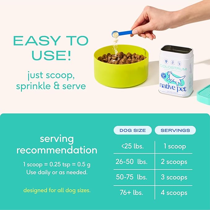 Native Pet Sockeye Salmon Oil (8 Oz.) & Colostrum for Dogs (120 Scoops) - Bovine Colostrum Powder – Allergy Relief, Immune Support & Itchy Skin Treatment & Pure Omega 3 Fish Oil