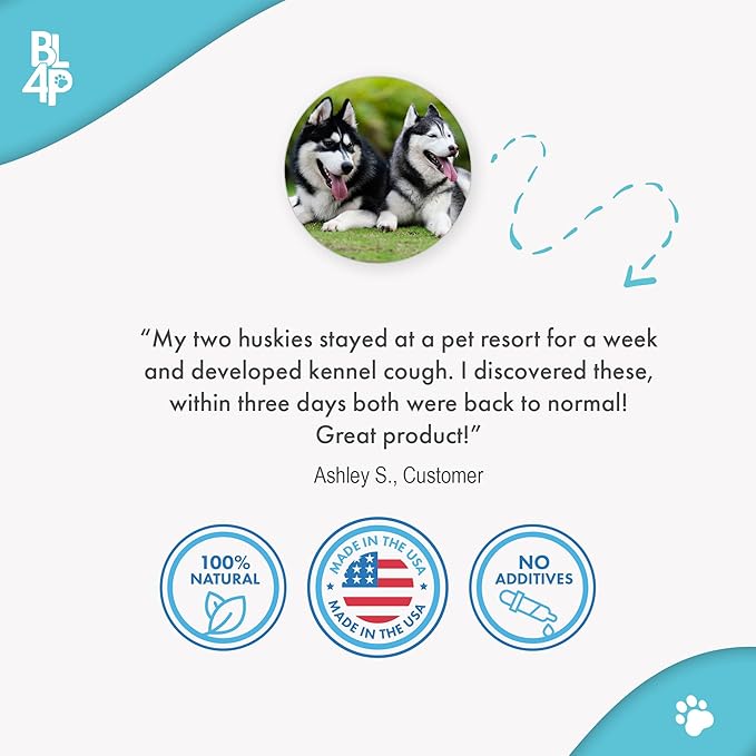 Dog Kennel Cough Treatment & Natural Decongestant, Breathe Easy Cough Treatment for Wheezing, Sneezing, and Nasal Congestion, Supports Respiratory Health and Eases Cold Symptoms, 800 Small Pills