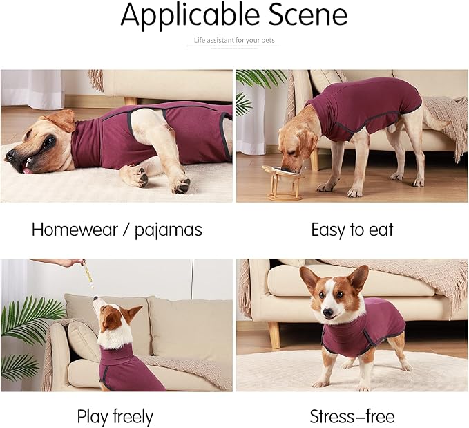 Dog Sweater Pullover Cold Weather Vest for Dogs Dog Sweatshirt & Jacket for Indoor and Outdoor Use (XX-Large, Wine red)
