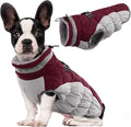 Lelepet Dog Coat Warm Dog Winter Coat Waterproof Dogs Jacket with Harness Built in Reflective Pet Fleece Vest Zip-Up Cold Weather Coats for Dogs Turtleneck & Windproof Coats Chihuahua Wine Red XS