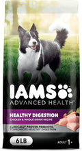 IAMS Advanced Health Healthy Digestion Adult Dry Dog Food with Real Chicken, 6 lb. Bag