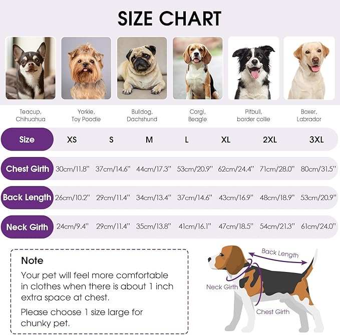 Queenmore Dog Sweaters for Small Dogs Male, Turtleneck Fall Pet Sweaters, Waffle KnitSweater for Doggie, Cat Sweater Puppy Coat, Purple XS