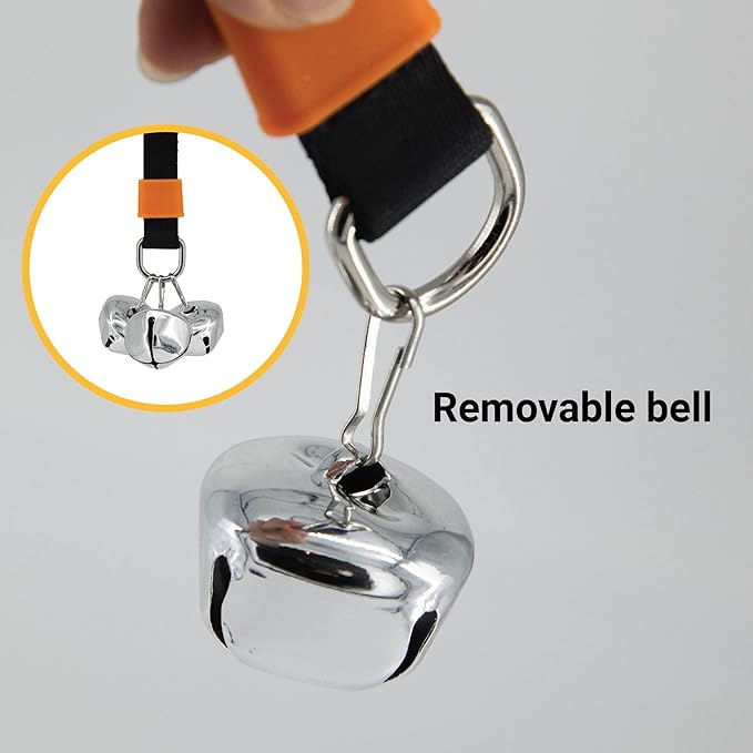 SVD.PET Puppy Bell Doorbell, Dog Bell for Potty Training, Attach to doorknob or Anywhere Near The Door, Length and Height Adjustable (Pink)