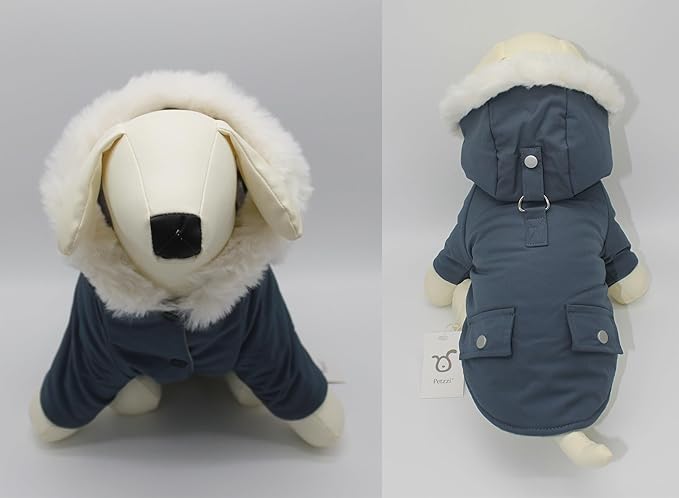 Pet Warm Dog Coat for Winter Cold Weather Dog Clothes Hooded Dog Jacket Small Puppies Medium Large Dog Cat Clothes Insulated Padded Snow Parka (XX-Large, Yellow)