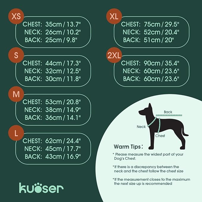 Kuoser Dog Coat Puffer Vest, Warm Dog Jacket Windproof Dogs Cold Weather Coats Pet Snowsuit Padded Vests, Lightweight Puppy Winter Clothes for Small Medium Dogs, Button Design, Easy On/Off, Blue M