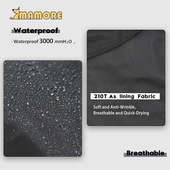 MAMORE Dog Jacket Waterproof Outdoor Vest for Smal Medium Large Dogs, Windproof Adjustable Breathable Lightweight Fashion Casual Dog Clothes (Black&White, X-Small)