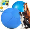 Herding Ball for Dogs - 25" Medium Herding Ball with Anti-Burst Cover and Pump, Outdoor Dog Exercise Toy for Australian Shepherd, German Shepherd, Collie (Blue)