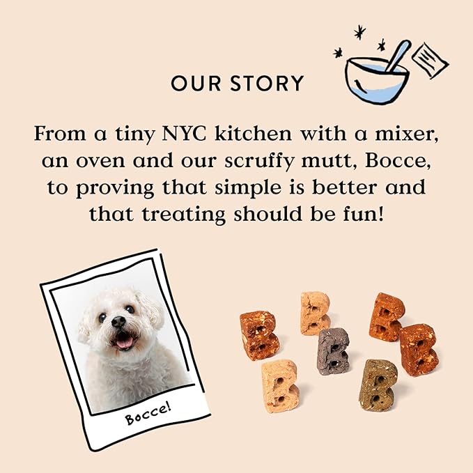 Bocce's Bakery Campfire S'Mores Treats for Dogs, Wheat-Free Everyday Dog Treats, Made with Real Ingredients, Baked in The USA, All-Natural Soft & Chewy Cookies, Peanut Butter, Carob, & Vanilla, 6 oz