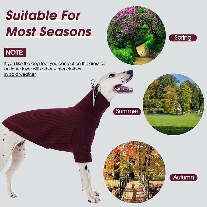 ROZKITCH Dog Shirt with Hoodie Dog Ears Cover 2 in 1, Soft Lightweight Dog Striped T Shirt Pullover Dog Tank with Detachable Ear Wrap, Dog Hoodie Tshirt Dog Boy Girl, Stretchy Sweater WineRed S