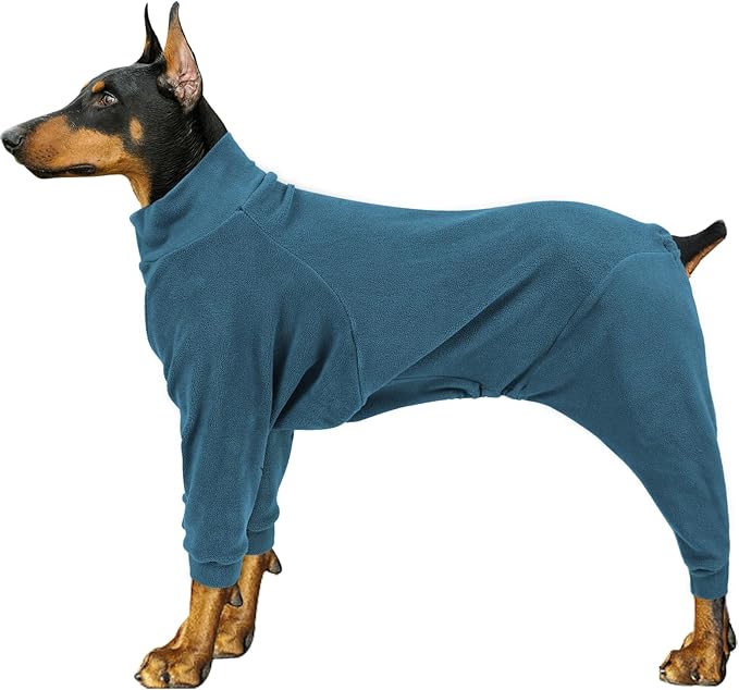 Dog Winter Coat for Small Medium Large Dog for Run Walk Sleep Pet Warm Fleece Sweater & Windproof Pajamas Snow Jacket Xs Turquoise