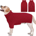 KOESON XXL Dog Sweater for Large Dogs, Extra Large Dog Christmas Sweater, Thick Warm Xmas Sweaters for Big Dogs, Pet Winter Apparel for Labrador, Golden Retriever, Doberman, Pitbull, Red, XXLarge