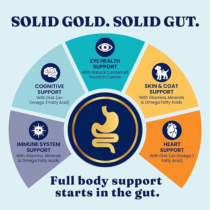 Solid Gold Toy & Small Breed Dog Food Dry Small Bites – Real Bison & Healthy Whole Grain Dogfood – Potato Free, High Fiber Healthy Dog Kibble w/Probiotics for Gut Health – NutrientBoost™ – 11 lb