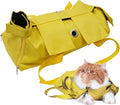 Kukaster Pet Cat’s Restraint Bag for Claw Care Nail Trimming Anti-Scratching Grooming Bag for Cats Medical Examination(Yellow-s)