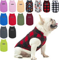 BEAUTYZOO Dog Fleece Vest Sweater Winter Jacket for Small and Medium Large Dogs with D-Ring Leash Cold Weather Coat Hoodie for XS S M Dogs Boy or Girls