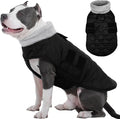 Kuoser XL Heavy Duty Dog Coat | -15°C Windproof Jacket for Husky - Anti-Chafe Fleece Neck