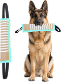 Clysoru Tug Toy for Dogs Squeaky Toy with 2 Strong Handles Lasting Training Equipment Puppy to Large Dog Interactive Toys of War Pull Indestructible Rope Pet Crinkle Teething (ciel)