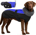 IDOMIK Dog Winter Coat, Reflective Waterproof Dog Jacket for Cold Weather, Warm Pet Coats for Small Medium Large Dogs, High Collar Doggy Fleece Snow Jacket, Winter Vest with Adjustable Buckle,XXL