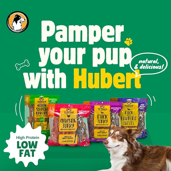 Hubert Pet Premium Chicken Wrapped Rawhide Twists - Natural Dog Treats in Resealable Bag, Ideal for Small & Large Dogs - 2 lbs Value Pack