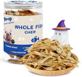PAWUP Whole Fish Treats for Dogs, Air Dried -100% Wild-Caught Fish Treat, Only Two Ingredient, High in Protein and Omega-3, 8oz