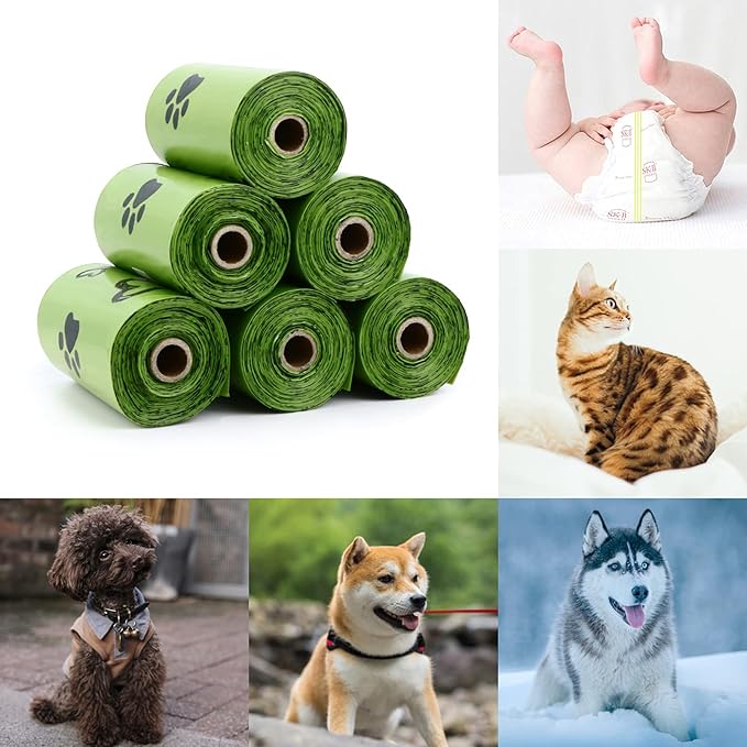Dog Poop Bag Biodegradable - 540 Count Dog Waste Bags with Dispenser, Extra Thick Strong Leak Proof Poop Bags for Dogs Doggy | Scented