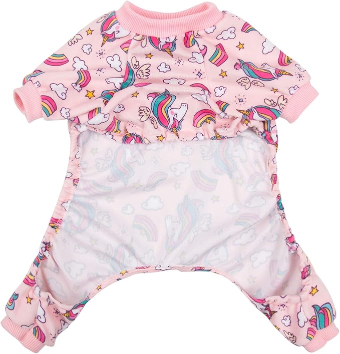 CuteBone Small Dogs Outfit Soft Puppy Onesies Pjs Dog Pajamas Pet Coat Cat Apparel Comfy Doggie Jumpsuit Bodysuit for All Seasons P67XXL
