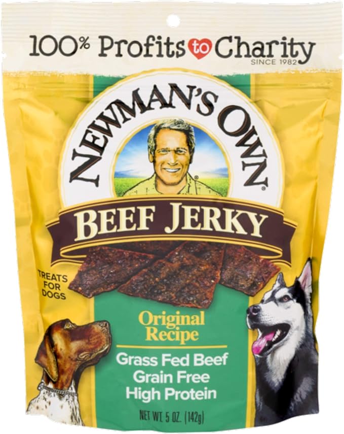 Newman's Own Jerky Treats for Dogs, 5-oz. (Pack of 6), Original Recipe
