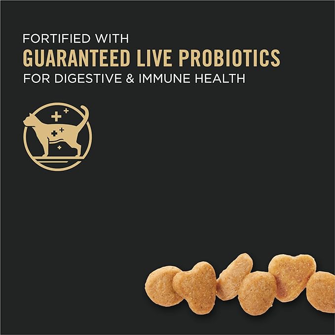 Purina Pro Plan With Probiotics, Sensitive Skin & Stomach, Natural Dry Cat Food, Turkey & Oat Meal Formula - 3.2 lb.