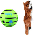 Wobble Giggle Ball and Plush NO Stuffing Squeaky Toy Combo (Fox)