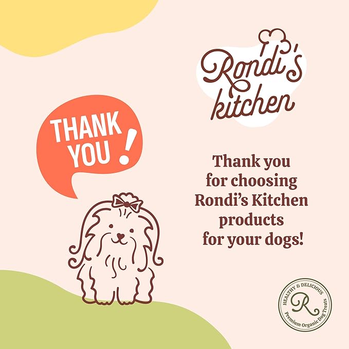 Rondi's Kitchen Lilly's Littles All-Natural & Organic Healthy Soft Dog Treats, Healthy Snacks for Small Dogs, Puppies, and Seniors, Tender Bite Cookies, Human Grade - Chicken & Sweet Potato