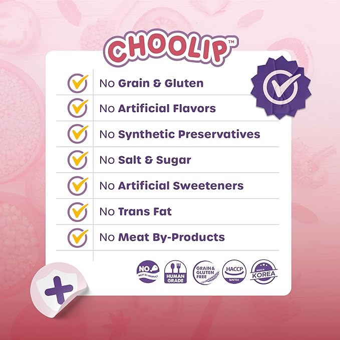 Choolip Squeeze Vita Stick Lickable Cat and Dog Treats – 7-Count Heart Support Sticks with Multivitamins, Soft Squeezable Paste for All Life Stages, Supporting Heart Health