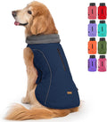 EMUST Dog Jackets, Small/Medium/Large Dog Coat for Winter, Pet Cold Winter Jacket for Large Dogs, Dark Blue, XL