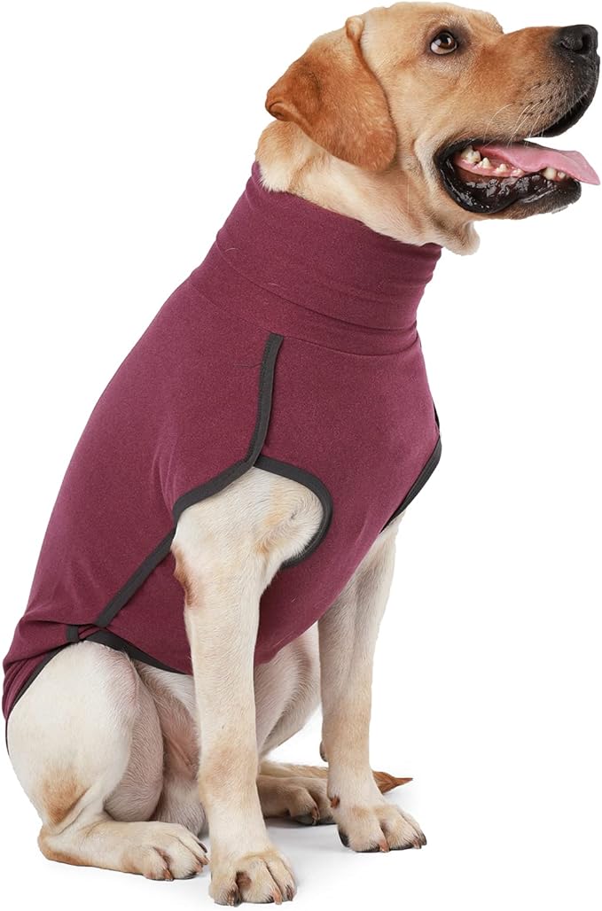 Dog Sweater Pullover Cold Weather Vest for Dogs Dog Sweatshirt & Jacket for Indoor and Outdoor Use (Small, Wine red)