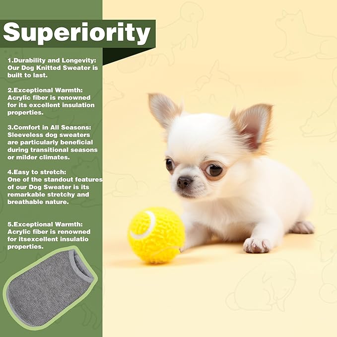 Cozy and Functional Dog Shirts for Small Puppies: Stretchable Beige Attire with Easy-On Design, Ideal for Chihuahuas and Yorkies - Enhance Comfort and Playfulness on Chill Days XX-Large