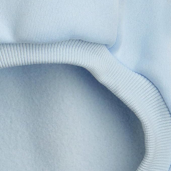 Puppy Sweater for Small Dogs Clothes Warm Winter Cat Clothe Pet Sweatshirt Knitwear Doggie Kitten Clothing, Light Blue, X-Large