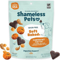 Shameless Pets Soft-Baked Dog Treats, Pumpkin Nut Partay - Natural & Healthy Dog Chews for Digestive Support with Fiber - Made in USA, Free from Grain, Corn & Soy - 1-Pack