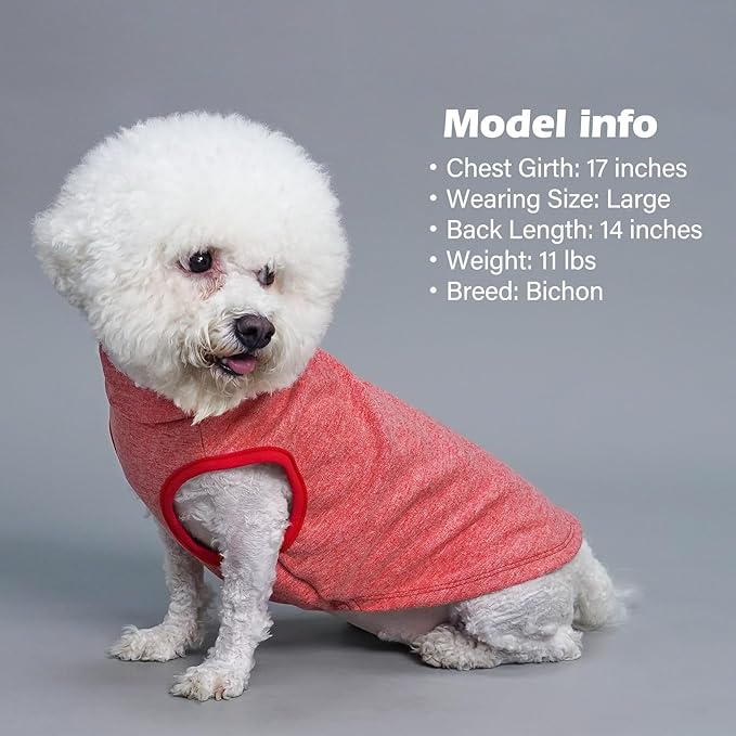 KYEESE 2Pack Dog Sweater Soft Dogs Clothes Warm Dachshund Clothes Stretchy Pet Sweatshirt Dog Sweaters for Small Dogs Girl Turtleneck Pet Coats Pullover Small Pets Sweaters